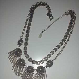 A&F Antique Brushed Gold BOHO Necklace